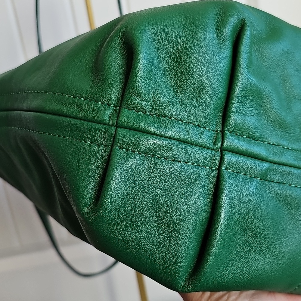 Coach 2020 Bea Tote In Colorblock Green And Gray Like New! - Picture 9 of 15